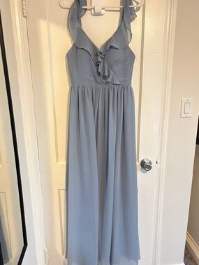 Azazie Dusty Blue Dress